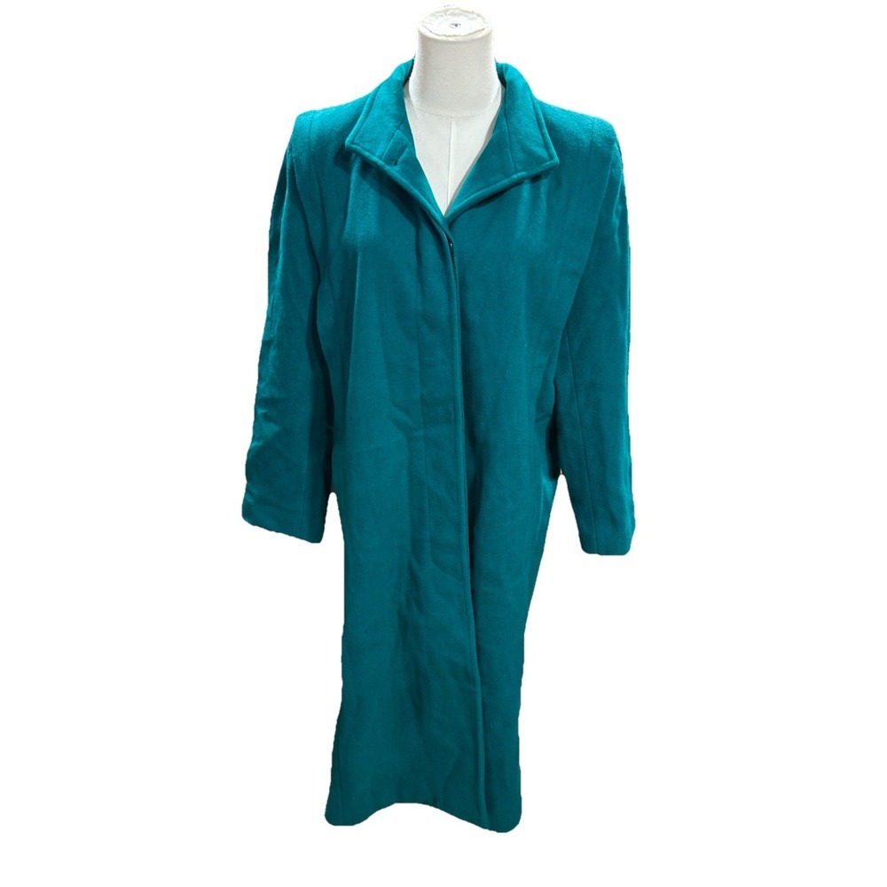 forecaster of boston coat Womens 9/10 Teal Wool Button